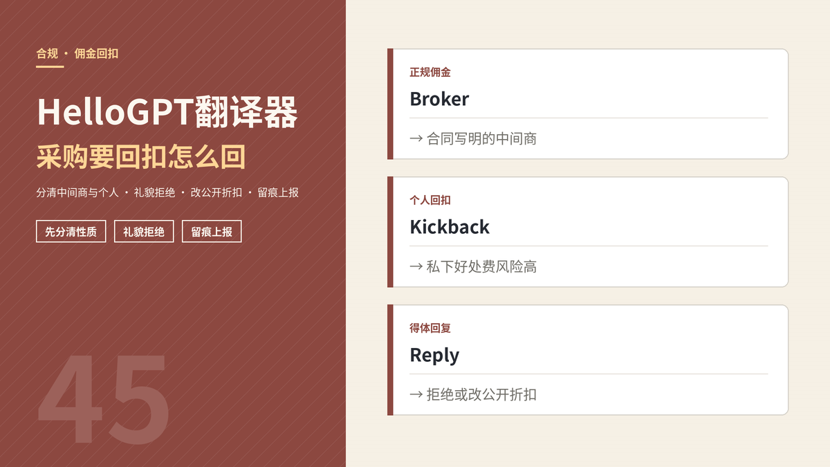 HelloGPT翻译器回应客户佣金与回扣封面示意图