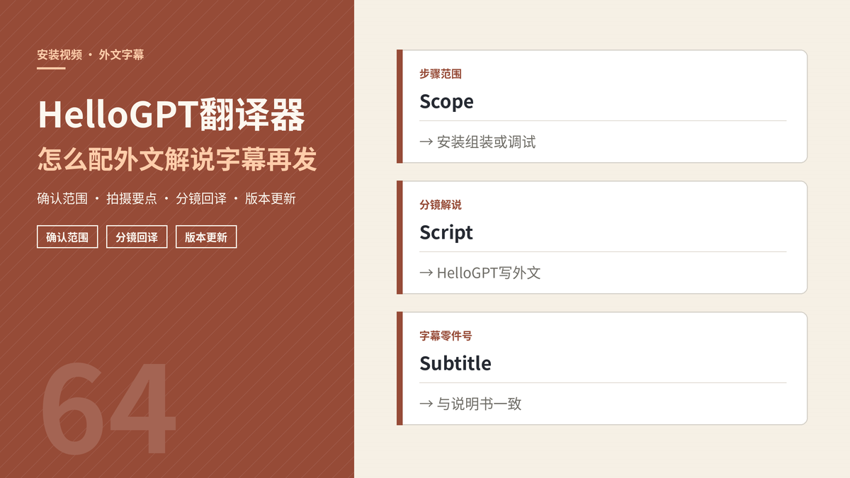 HelloGPT翻译器安装视频外文字幕封面示意图